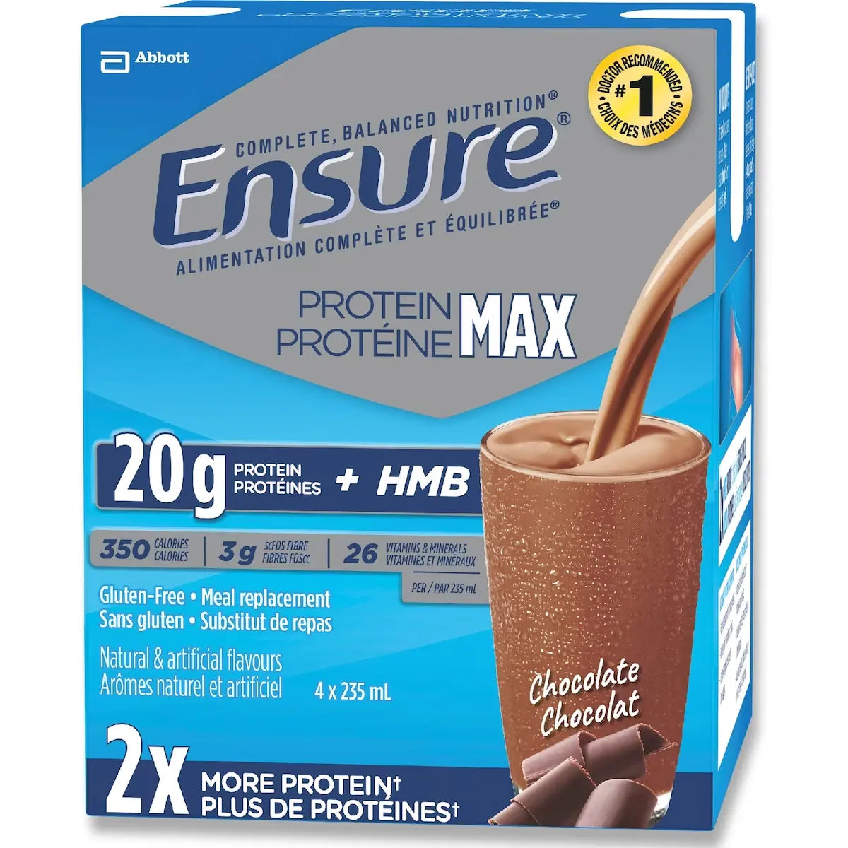 Ensure Protein Max CHOCOLATE front package
