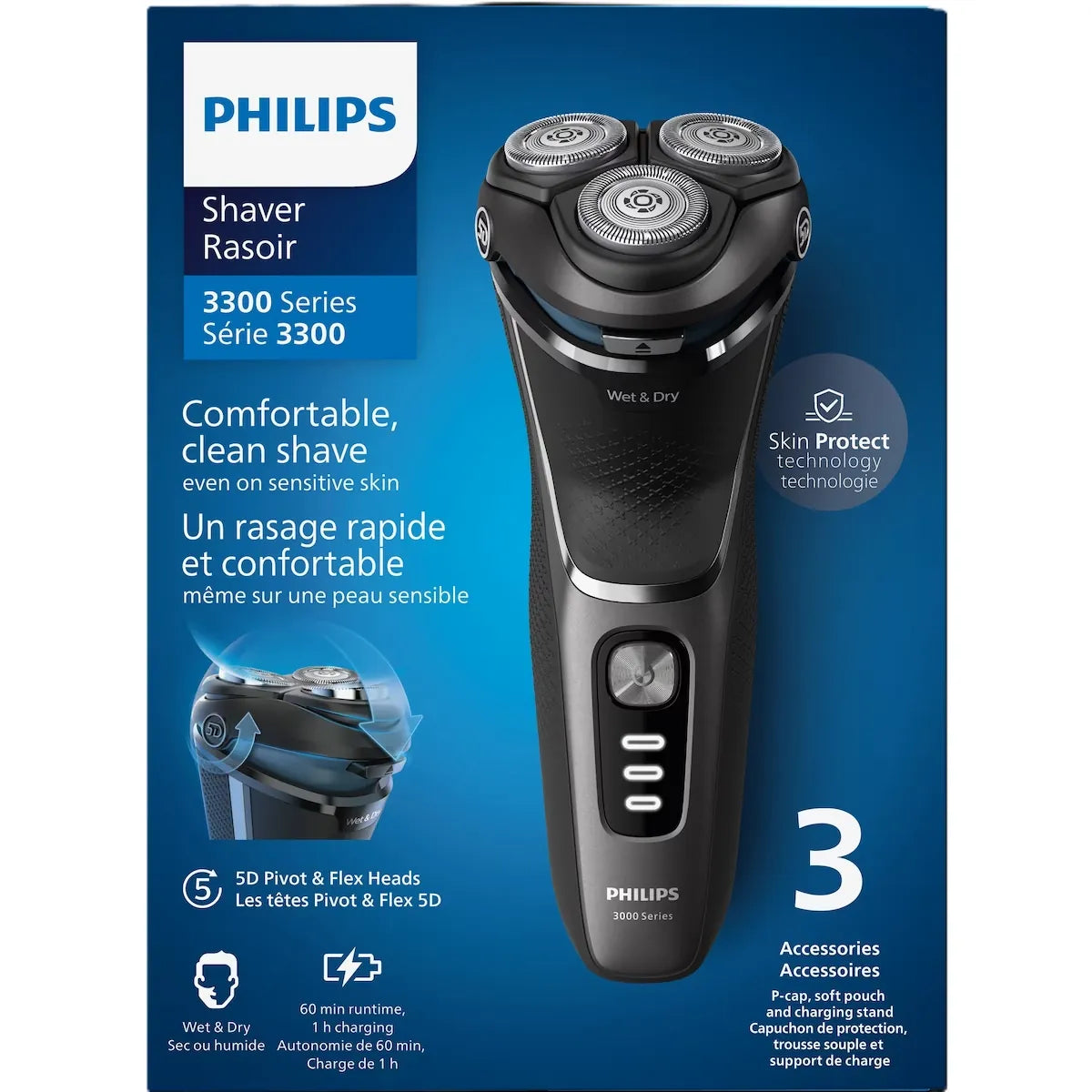 Philips Shaver Series 3300, S3343/13 front package