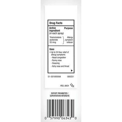 Nasacort Allergy 24hr 120 sprays 1 Bottle product detail