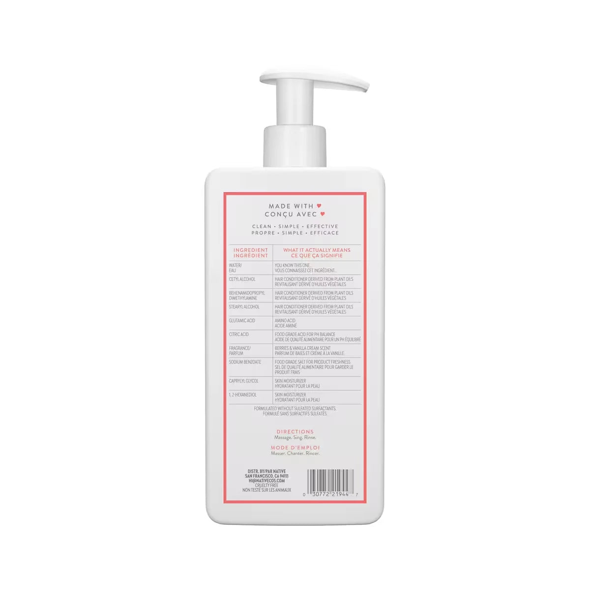 Native Berries & Vanilla Cream Volumizing Conditioner product detail