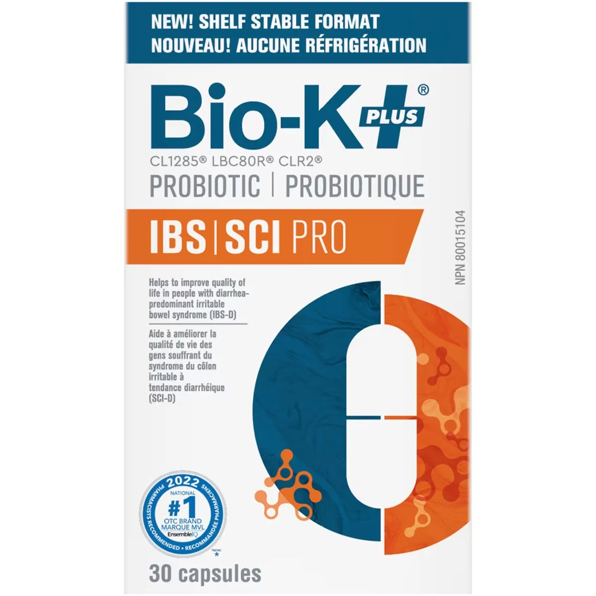Bio-K IBS Pro front package