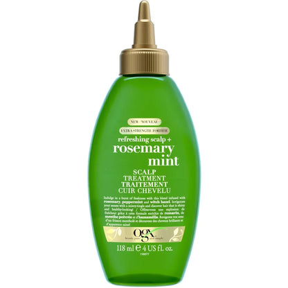 OGX Refreshing Scalp+ Rosemary Mint Extra Strength Scalp Treatment front package