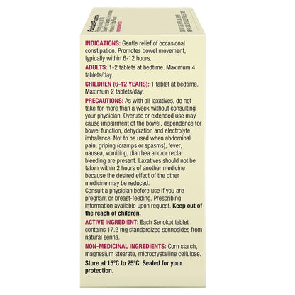 Senokot Natural Laxative Extra Strength 18ct 18 count product detail