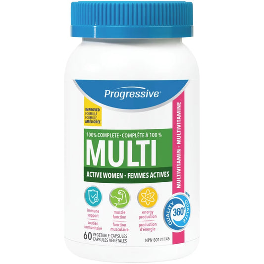 Progressive 100% Complete Multi for Active Women front package