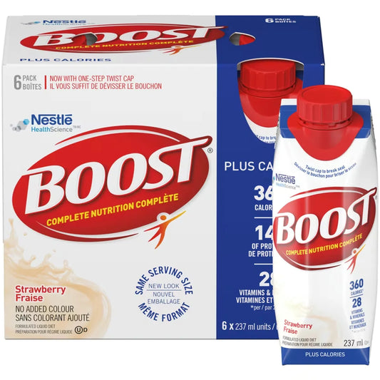 Boost PLUS Calories Strawberry Formulated Liquid Diet Drink,6 x 237 ml product detail