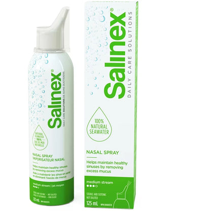 Salinex Daily Nasal Spray, Seawater Medium Stream front package