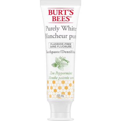 Burt's Bees Purely White Fluoride Free front package