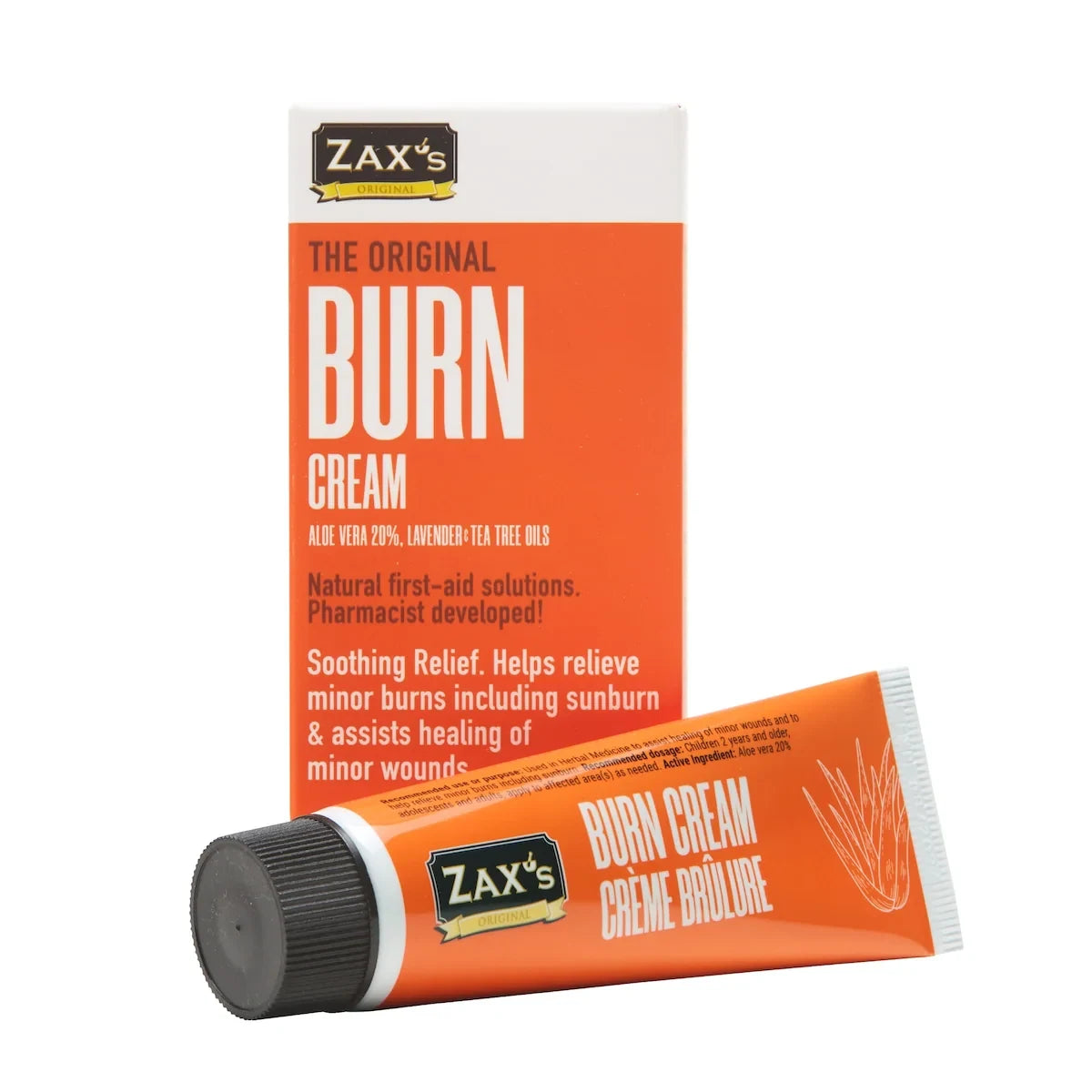 Zax's Original Creams Burn Cream front package