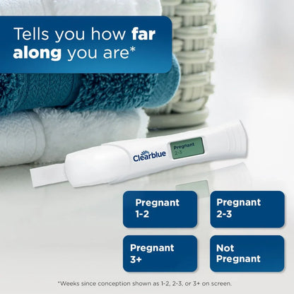 Clearblue Pregnancy Test with Weeks Indicator, Value Pack, 1 Count product detail