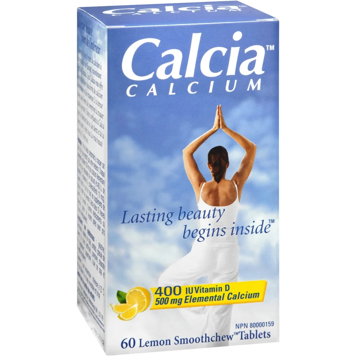 Calcia Calcium with Vitamin D 400IU calcium 500MG Lemon product detail