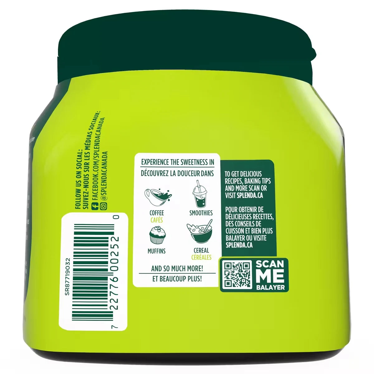 Splenda Stevia Sweetener Jar product detail