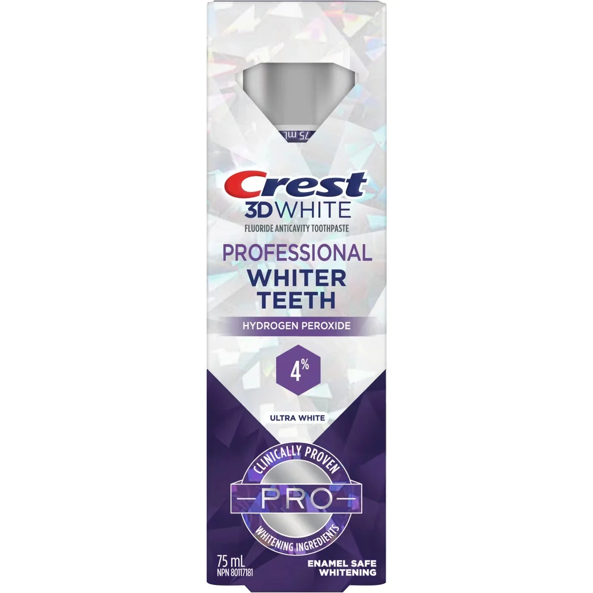 Crest 3D White Professional Ultra White Toothpaste 75 ml front package