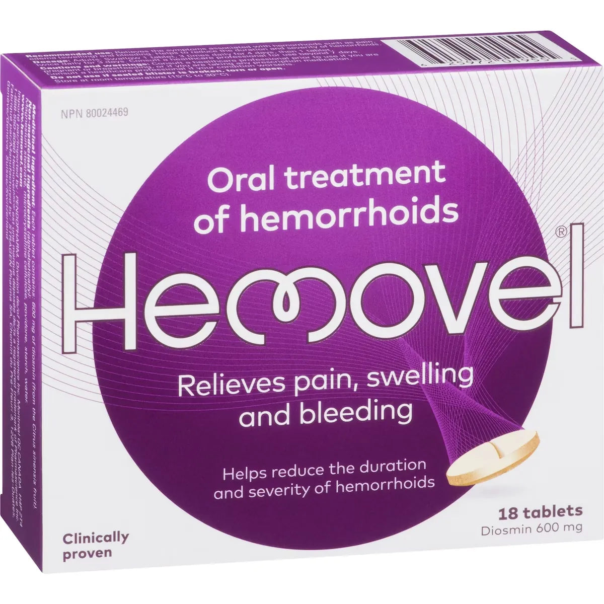 Hemovel Oral Treatment of Hemorrhoids product detail
