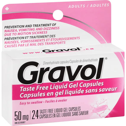 Gravol Liquid Gel Capsules product detail