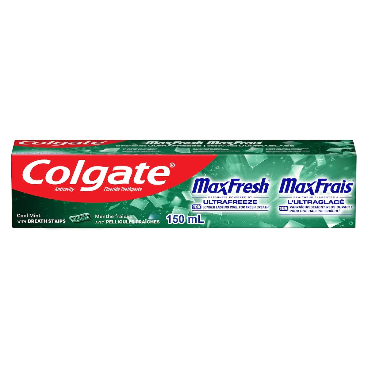 Colgate MaxFresh Clean Mint Toothpaste 150 mL front package