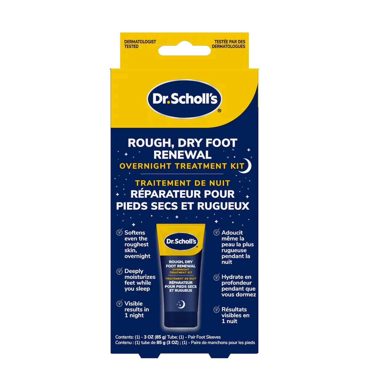 Dr. Scholl's Rough, Dry Foot Renewal Ultra Overnight Treatment front package