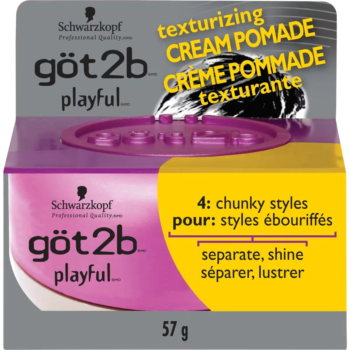 got2b PlayfulTM Texturizing Creme Pomade front package