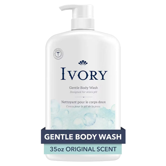 Ivory Gentle Body Wash, Original Scent front package