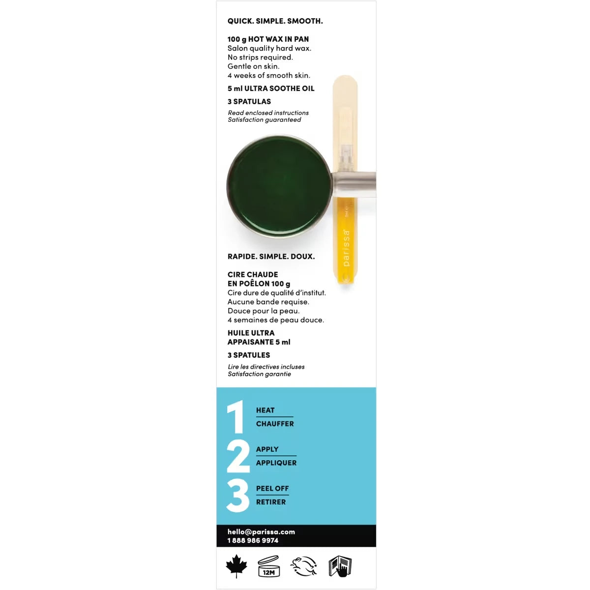 Parissa Hot Wax Face & Lip No-Strip product image