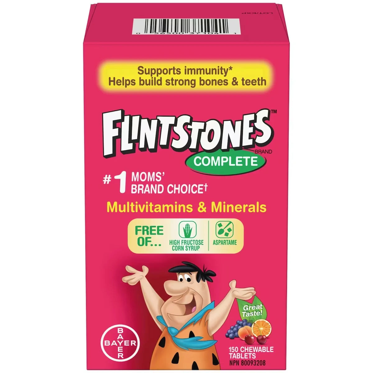 Flintstones Complete Chewable Multivitamin & Minerals For Kids, 150 Count front package