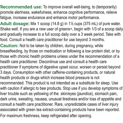 Genuine Health greens+ extra energy product detail