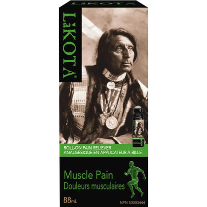 Lakota Muscle Pain Roll On Pain Reliever front package
