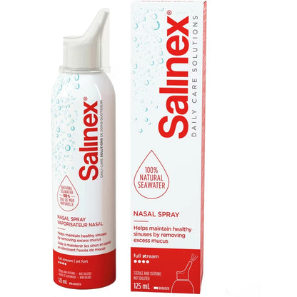 Salinex Daily Nasal Spray, Seawater Full Stream front package
