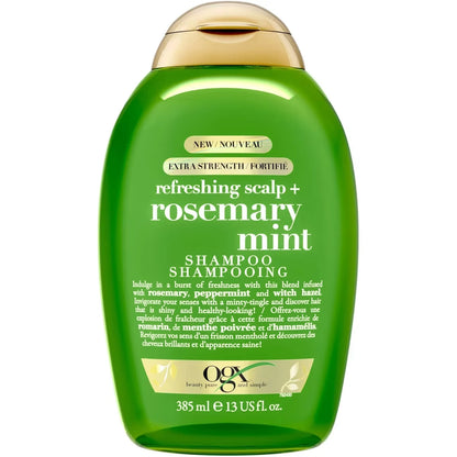 OGX Refreshing Scalp+ Rosemary Mint Extra Strength Shampoo front package