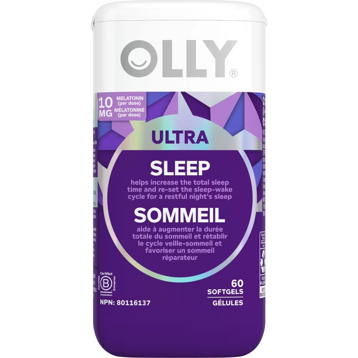 OLLY Soft Gel Sleep 18p front package