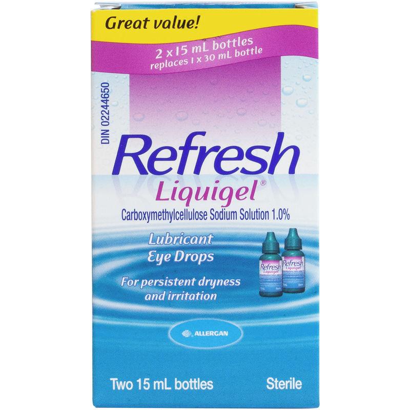 Refresh Liquigel Gouttes Oculaires Lubrifiantes 2x15ml