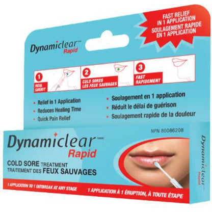 Dynamiclear Rapid Cold Sore Treatment front package