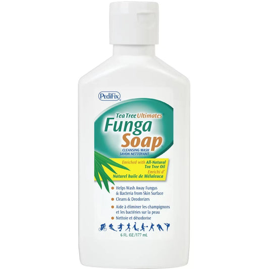 Pedfix Tea Tree Ultimate Funga Soap Cleansing Wash 177 mL front package