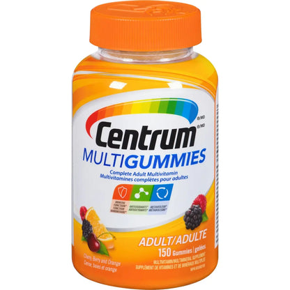 Centrum MultiGummies Adult Multivitamin Supplement Gummies, 150 Count front package