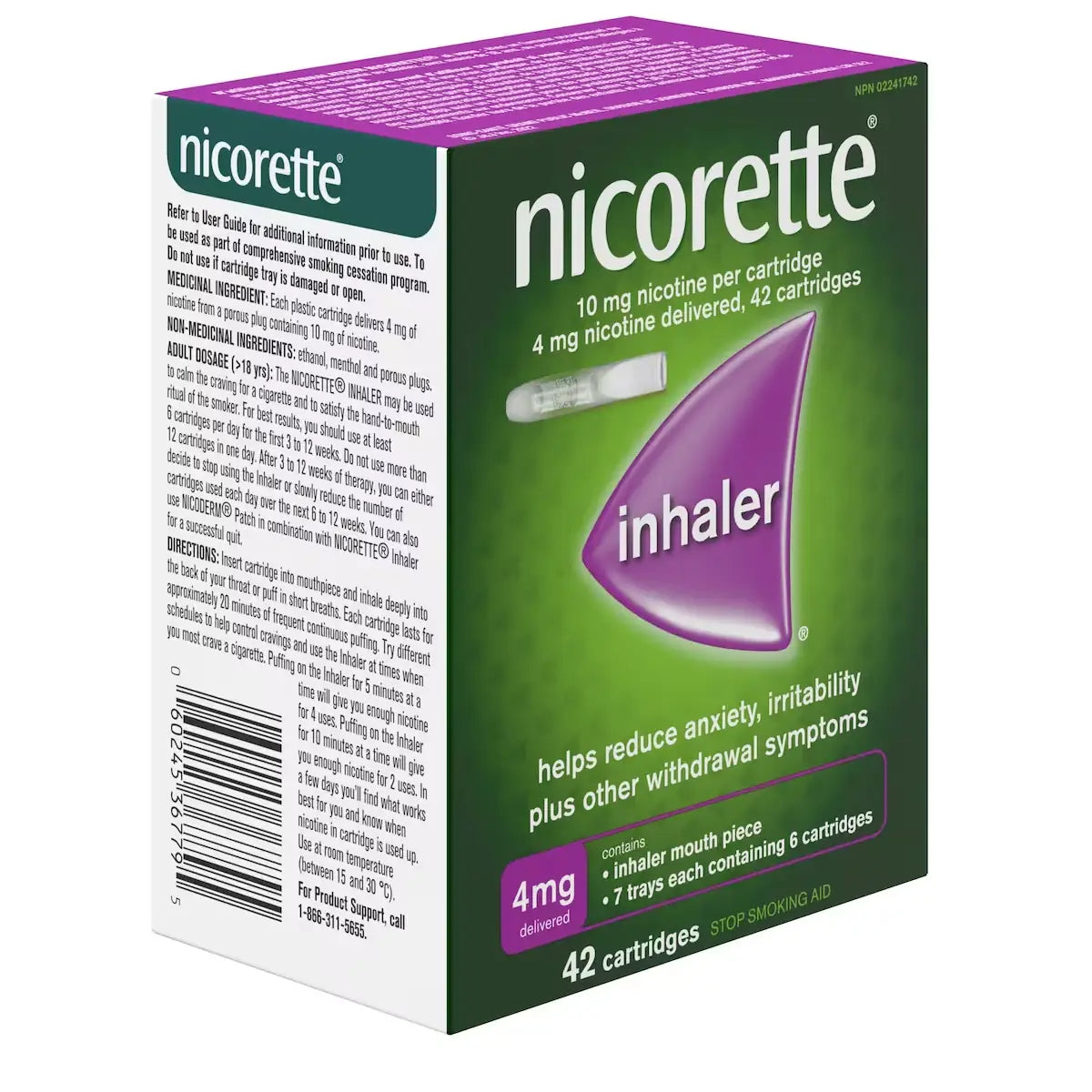 Nicorette Nicotine Inhaler Refills 4mg product detail
