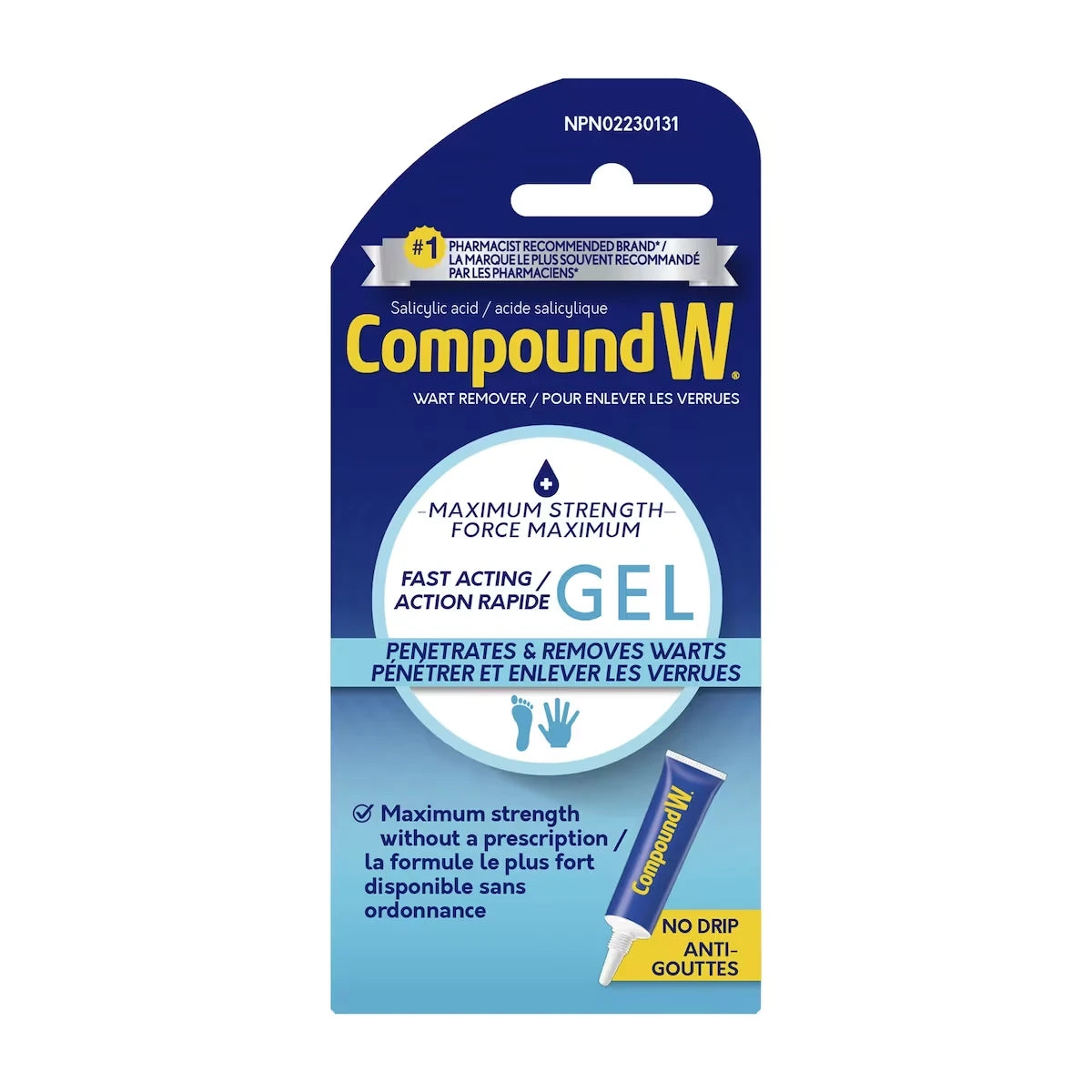 Compound W Maximum Strength Fast Acting Gel front package