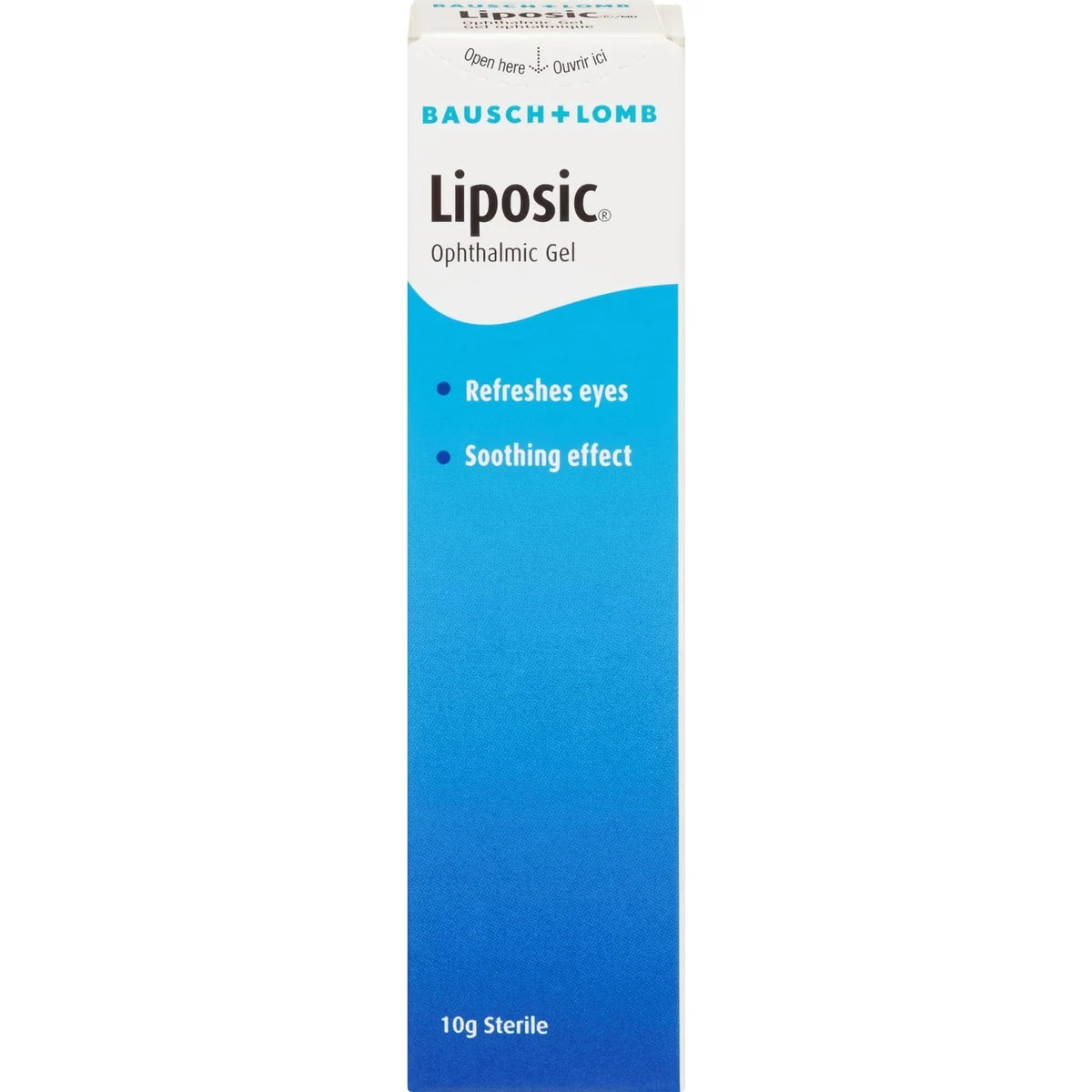 Liposic Ophthalmic Gel front package