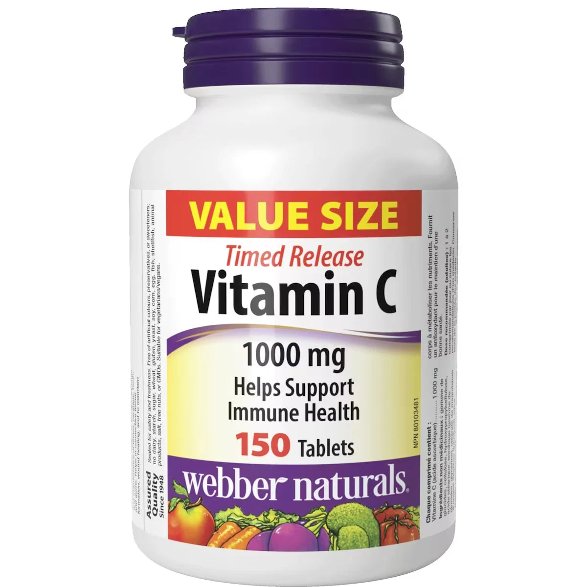 Webber Vitamin C Timed Release front package