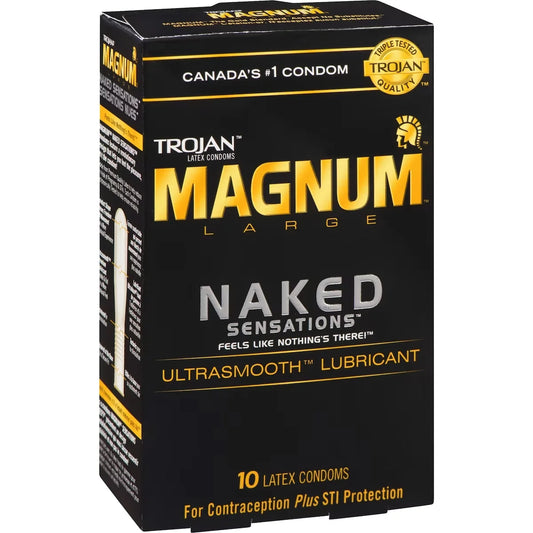 Trojan Magnum Naked Sensations Large Size Lubricated Condoms product detail