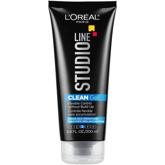 L'Oréal Paris Hair Gel, Strong Flexible Hold, Studio Line CLEAN Gel product image