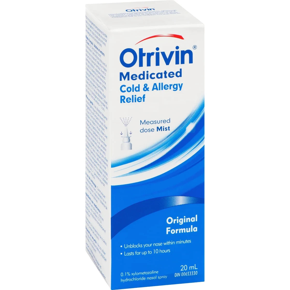 Otrivin Medicated Cold & Allergy Relief MD Mist product detail