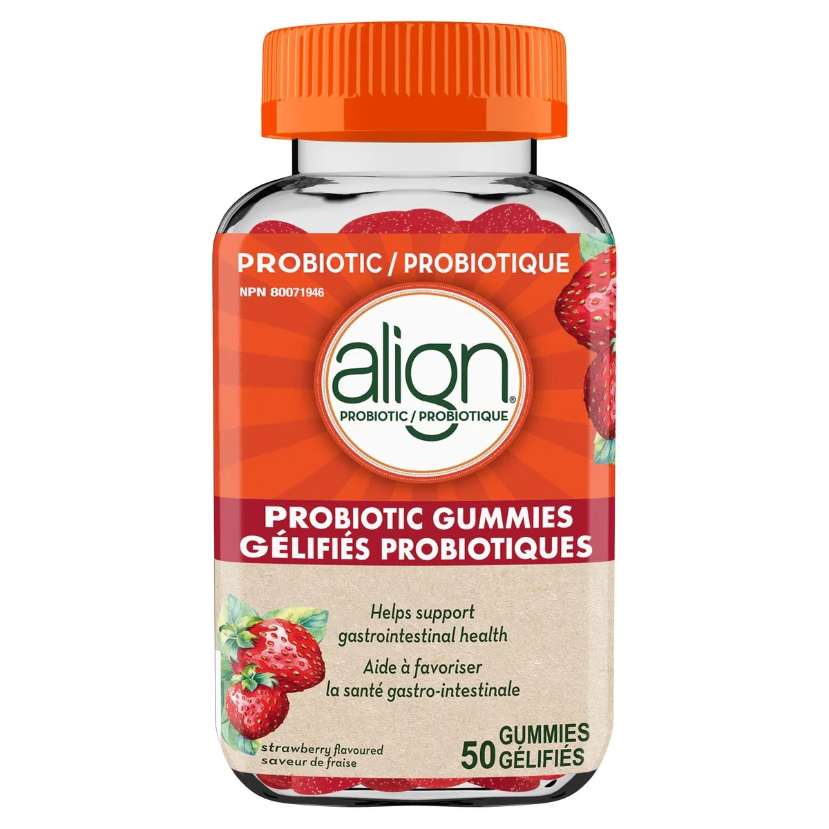 Align Daily Probiotic Supplement, 50 Gummies product image