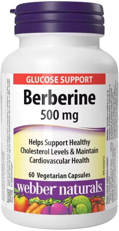 Webber Berberine 500 mg front package