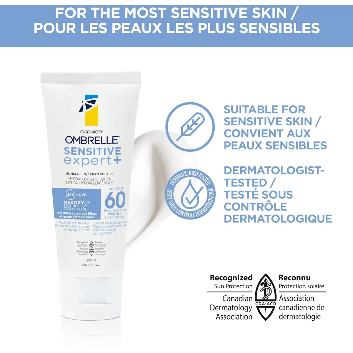 Garnier Sensitive Expert+ Body Sunscreen Lotion SPF 60 product detail