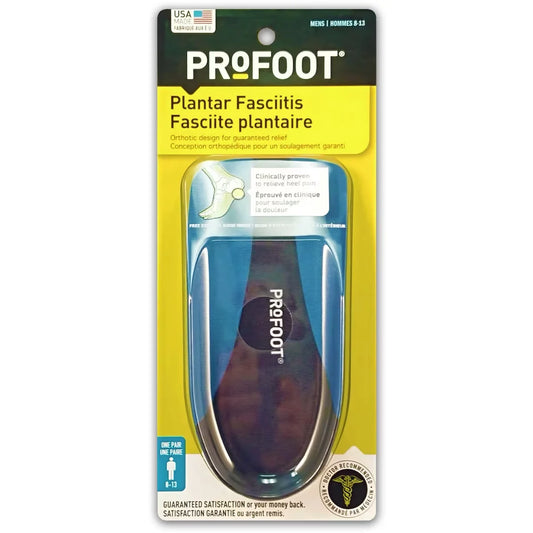 Profoot Plantar Fasciitis, Men’s front package