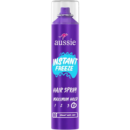 Aussie Instant Freeze Hair Spray for Curly Hair, Straight Hair, and Wavy Hair product image