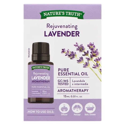Nature's Truth Lavender Essential Oil front package