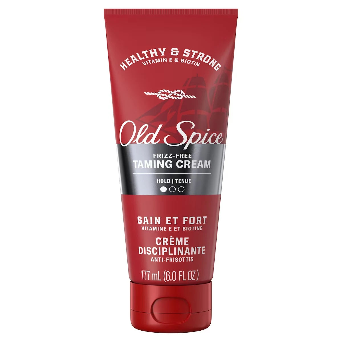 Old Spice Frizz-Free Taming Cream, Healthy & Strong with Vitamin E & Biotin, Low Hold product image