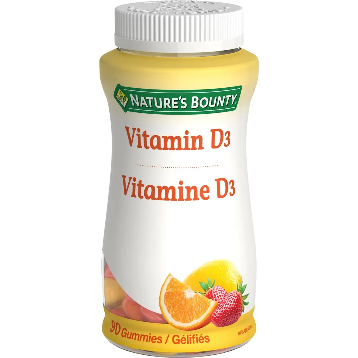 Natures Bounty Vitamin D3 Gummies, Supports Immune Function front package
