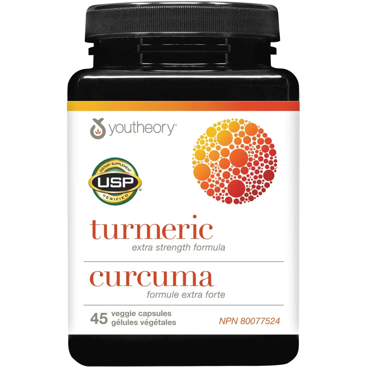Youtheory Turmeric Extra Strength Formula front package