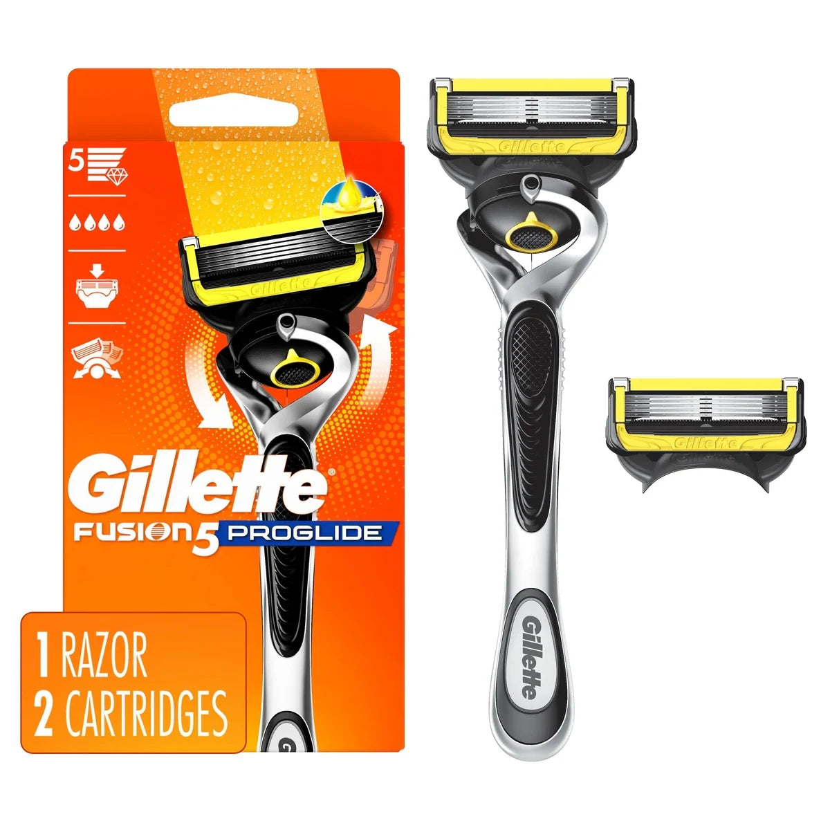 Gillette Fusion5 ProGlide Shield Shaving Razor for Men front package